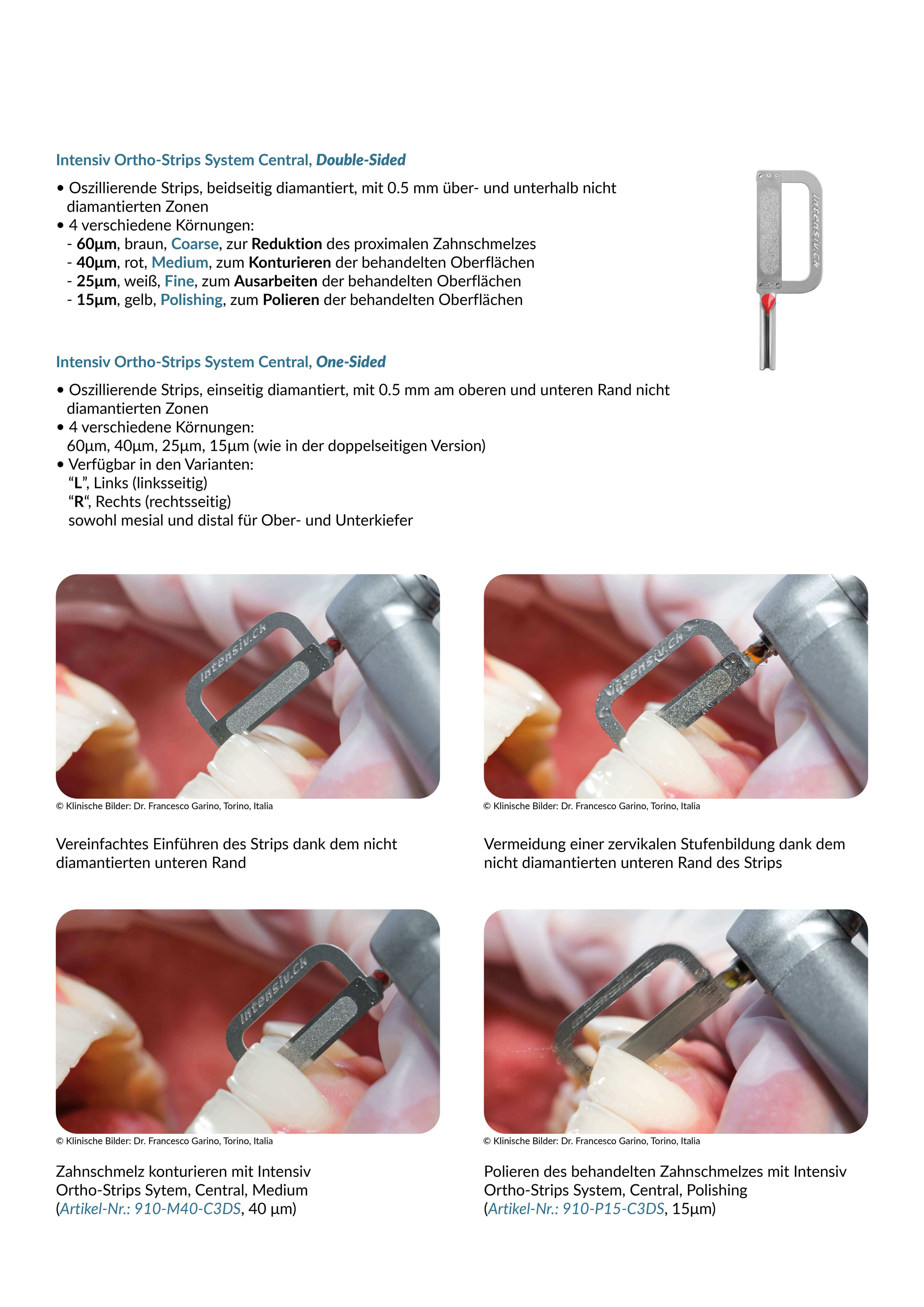 Intensiv Ortho-Strips System - Central,  60µm, Coarse (braun), Double-Sided