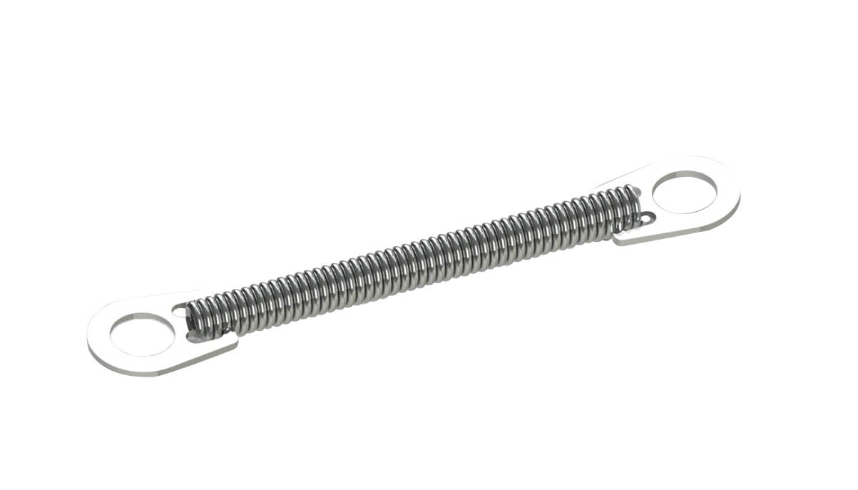 NiTi Zugfeder 0.013", Länge 6 mm (2 kleine Ösen)