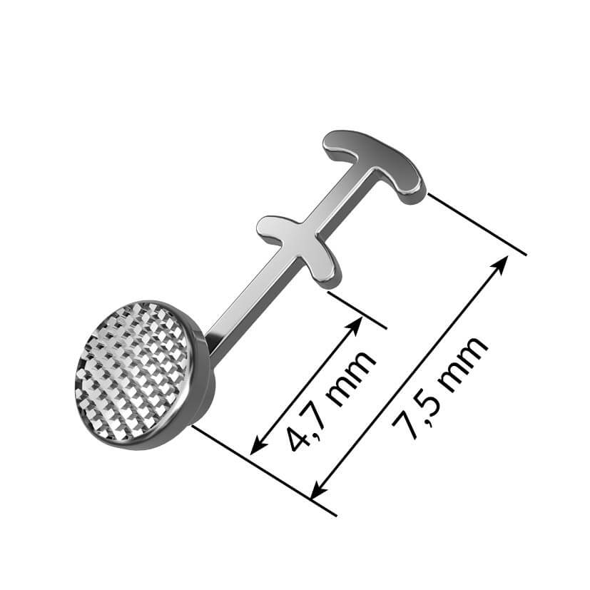 Multi-Hook-Knöpfchen, mit runder Basis