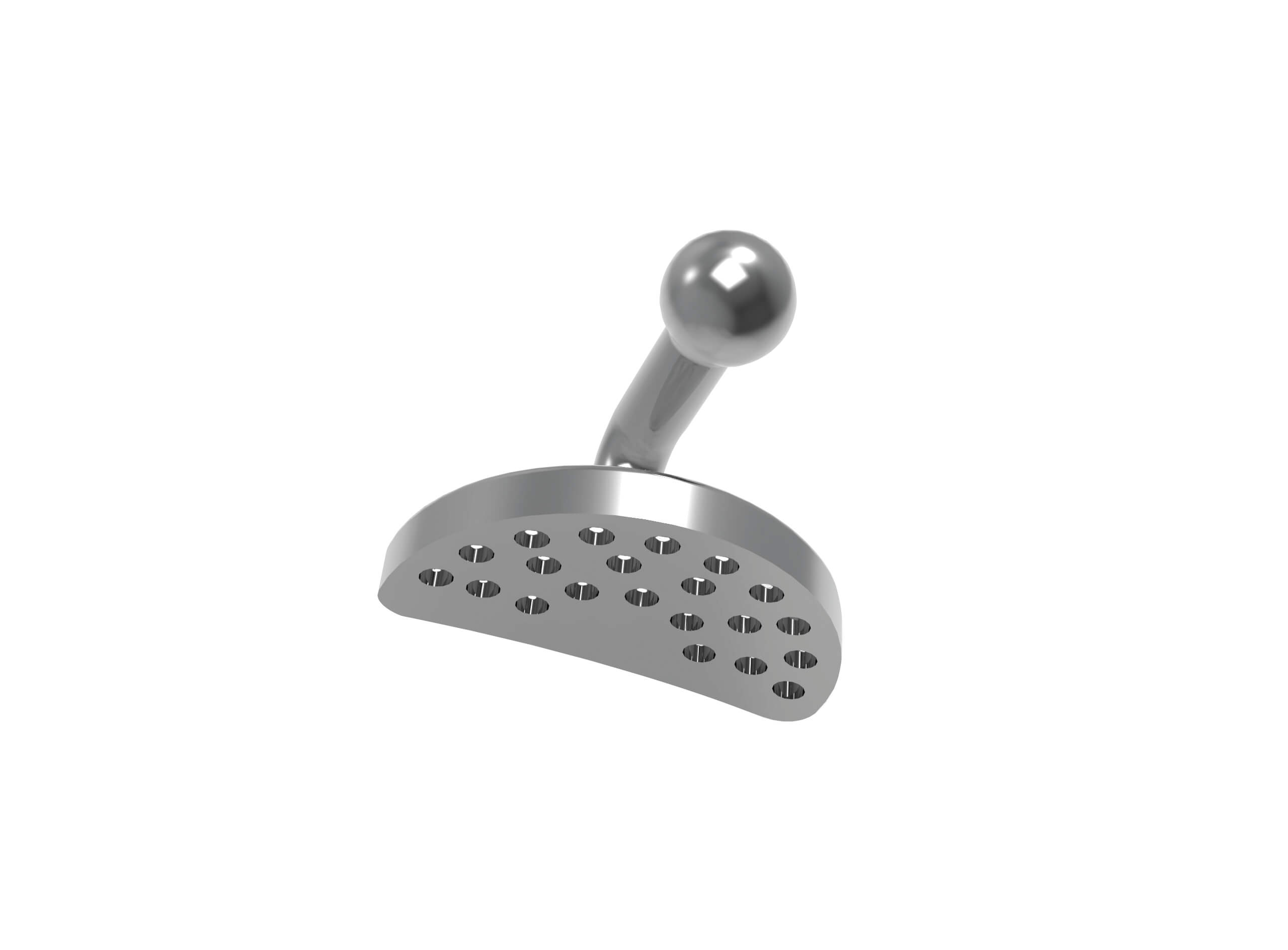 Bondable-Hook-Knöpfchen, halbrunde Basis mit feinen Löchern