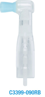 Einweg-Prophy-Angles Polierkelch, 360°-Drehung, 90° Right Angle, regular (Light Blue)